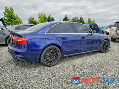 Trzecie zdjęcie samochodu z tyłu: 2013 AUDI S4 PRESTIGE VIN:WAUKGAFL9DA101790 - miniatura