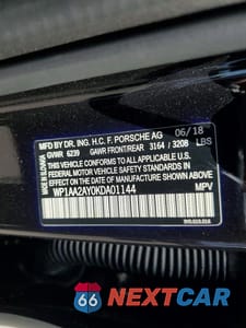 Zdjęcie 13 z 13 samochodu: 2019 PORSCHE CAYENNE VIN:WP1AA2AY0KDA01144 - miniatura