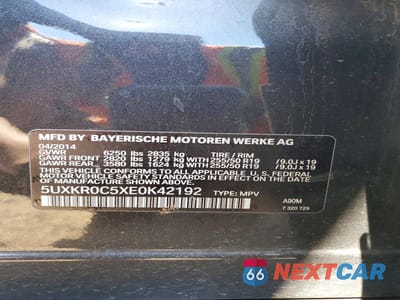 Zdjęcie 13 z 13 samochodu: 2014 BMW X5 XDRIVE35I VIN:5UXKR0C5XE0K42192 - miniatura