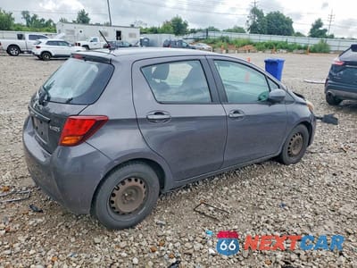 Trzecie zdjęcie samochodu z tyłu: 2017 TOYOTA YARIS 5-DOOR L FLEET VIN:VNKKTUD34HA075731 - miniatura