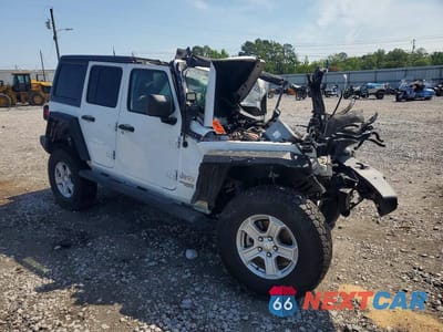 Czwarte zdjęcie samochodu z boku: 2021 JEEP WRANGLER UNLIMITED SPORT VIN:1C4HJXDG2MW551744 - miniatura