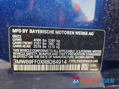 Zdjęcie 13 z 13 samochodu: 2024 BMW 330I VIN:3MW69FF0XR8D84914 - miniatura