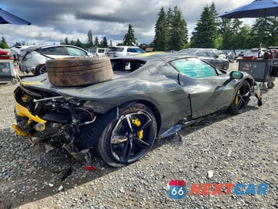 Trzecie zdjęcie samochodu z tyłu: 2023 FERRARI 296GTB VIN:ZFF99SLAXP0291115 - miniatura