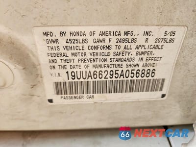 Zdjęcie 12 z 12 samochodu: 2005 ACURA TL VIN:19UUA66295A056886 - miniatura