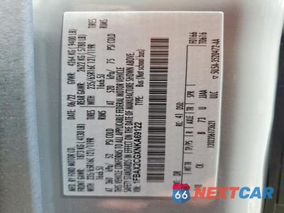 Zdjęcie 13 z 13 samochodu: 2022 FORD TRANSIT T-350 VIN:1FBAX2CGXNKA69122 - miniatura