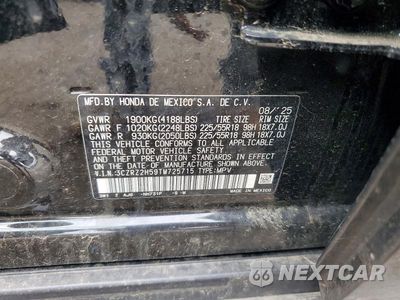 Zdjęcie 14 z 14 samochodu: 2026 HONDA HR-V SPORT VIN:3CZRZ2H59TM725715 - miniatura