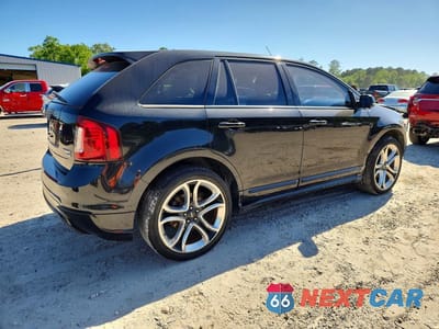 Trzecie zdjęcie samochodu z tyłu: 2014 FORD EDGE SPORT VIN:2FMDK4AK7EBB56878 - miniatura