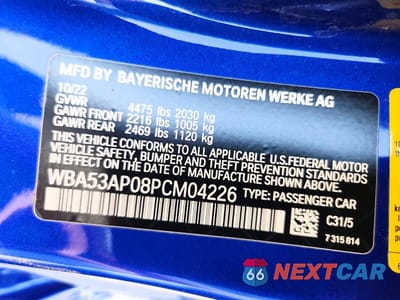 Zdjęcie 12 z 12 samochodu: 2023 BMW 430I VIN:WBA53AP08PCM04226 - miniatura
