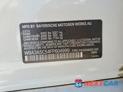 Zdjęcie 12 z 12 samochodu: 2015 BMW 328 I VIN:WBA3A5C54FP604999 - miniatura