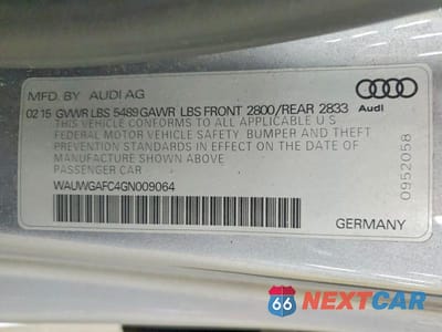 Zdjęcie 12 z 12 samochodu: 2016 AUDI A7 VIN:WAUWGAFC4GN009064 - miniatura