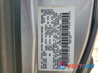 Zdjęcie 12 z 12 samochodu: 2001 TOYOTA TUNDRA SR5 VIN:5TBBT44151S193960 - miniatura