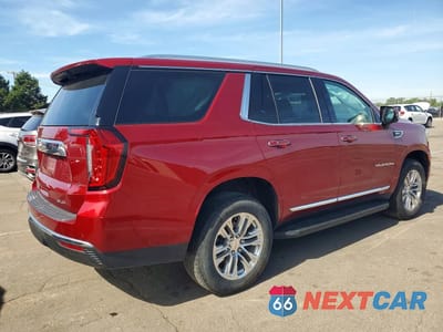 Trzecie zdjęcie samochodu z tyłu: 2022 GMC YUKON SLT VIN:1GKS2BKD8NR122496 - miniatura