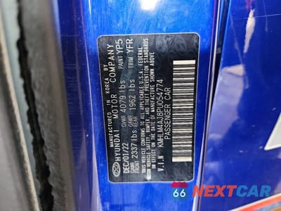 Zdjęcie 12 z 12 samochodu: 2023 HYUNDAI ELANTRA BLUE VIN:KMHLM4AJ8PU054774 - miniatura
