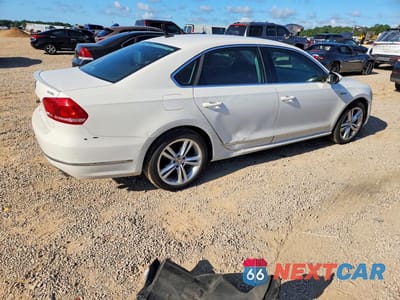 Trzecie zdjęcie samochodu z tyłu: 2012 VOLKSWAGEN PASSAT SEL VIN:1VWCM7A36CC022829 - miniatura