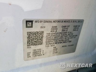 Zdjęcie 13 z 13 samochodu: 2019 CHEVROLET EQUINOX PREMIER VIN:3GNAXXEV5KS657764 - miniatura