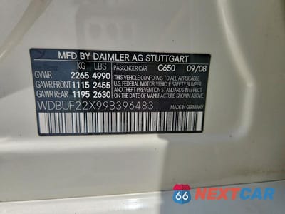 Zdjęcie 13 z 13 samochodu: 2009 MERCEDES-BENZ E 320 CDI VIN:WDBUF22X99B396483 - miniatura