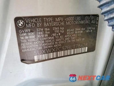 Zdjęcie 13 z 13 samochodu: 2011 BMW X3 XDRIVE35I VIN:5UXWX7C57BLT78628 - miniatura