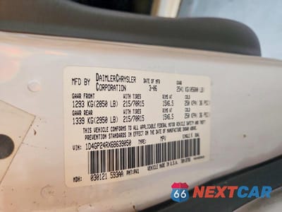 Zdjęcie 13 z 13 samochodu: 2006 DODGE GRAND CARAVAN SE VIN:1D4GP24RX6B639050 - miniatura
