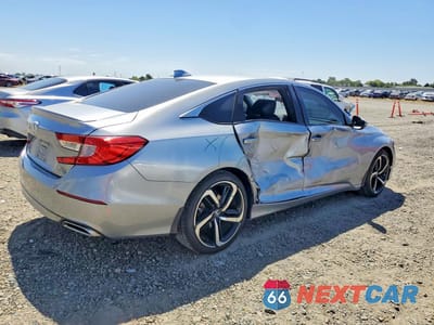 Trzecie zdjęcie samochodu z tyłu: 2020 HONDA ACCORD SPORT VIN:1HGCV2F38LA003756 - miniatura
