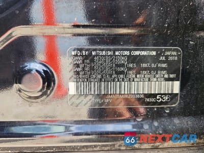 Zdjęcie 14 z 14 samochodu: 2019 MITSUBISHI ECLIPSE CROSS SE VIN:JA4AT5AAXKZ003836 - miniatura