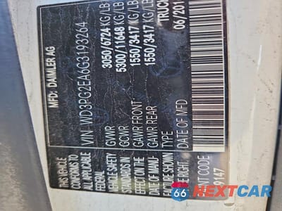 Zdjęcie 13 z 13 samochodu: 2016 MERCEDES-BENZ METRIS VIN:WD3PG2EA6G3193264 - miniatura