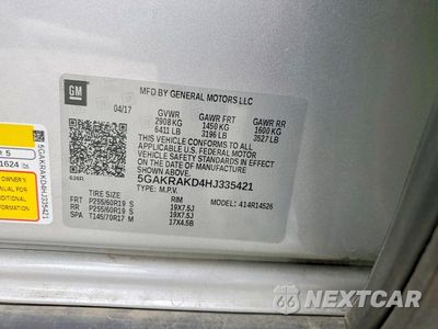 Zdjęcie 13 z 13 samochodu: 2017 BUICK ENCLAVE VIN:5GAKRAKD4HJ335421 - miniatura