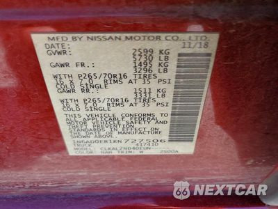 Zdjęcie 13 z 13 samochodu: 2019 NISSAN FRONTIER SV VIN:1N6AD0ER1KN727506 - miniatura