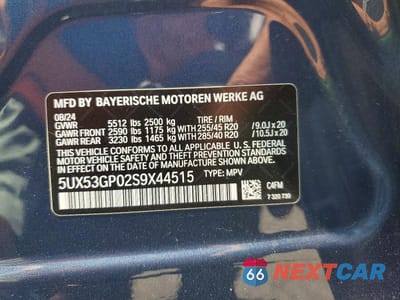 Zdjęcie 13 z 13 samochodu: 2025 BMW X3 30 XDRIVE VIN:5UX53GP02S9X44515 - miniatura
