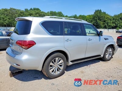 Trzecie zdjęcie samochodu z tyłu: 2016 INFINITI QX80 BASE VIN:JN8AZ2NC4G9401375 - miniatura