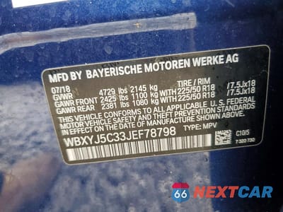 Zdjęcie 14 z 14 samochodu: 2018 BMW X2 XDRIVE28I VIN:WBXYJ5C33JEF78798 - miniatura