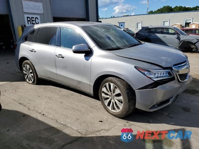 Czwarte zdjęcie samochodu z boku: 2016 ACURA MDX TECHNOLOGY VIN:5FRYD4H49GB022661 - miniatura
