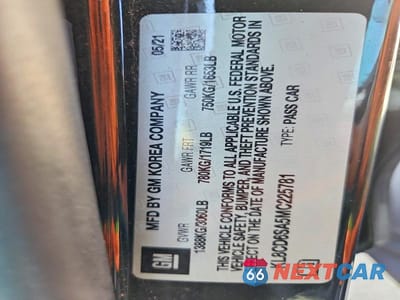 Zdjęcie 13 z 13 samochodu: 2021 CHEVROLET SPARK 1LT VIN:KL8CD6SA5MC225781 - miniatura