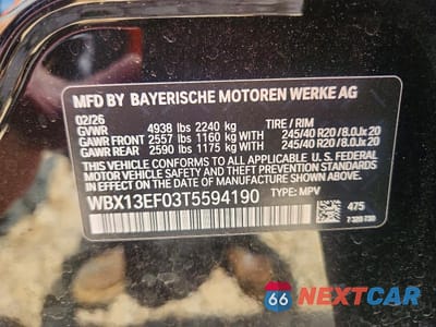 Zdjęcie 14 z 14 samochodu: 2026 BMW X1 M35I VIN:WBX13EF03T5594190 - miniatura