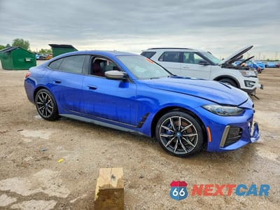 Czwarte zdjęcie samochodu z boku: 2024 BMW I4 M50 VIN:WBY33AW09RFR75073 - miniatura