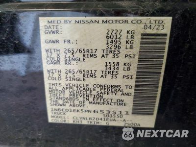 Zdjęcie 12 z 12 samochodu: 2023 NISSAN FRONTIER SV VIN:1N6ED1EK5PN653511 - miniatura