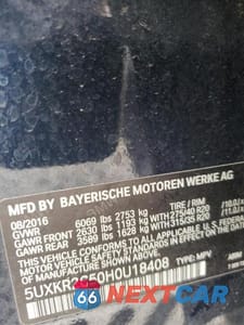 Zdjęcie 14 z 14 samochodu: 2017 BMW X5 SDRIVE35I VIN:5UXKR2C50H0U18408 - miniatura
