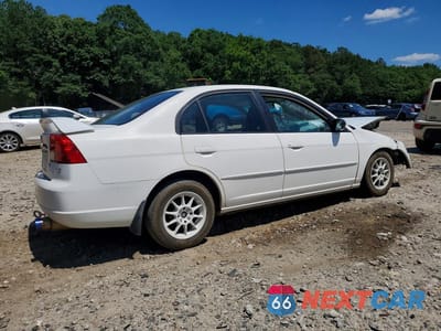 Trzecie zdjęcie samochodu z tyłu: 2003 HONDA CIVIC LX VIN:2HGES15503H572407 - miniatura