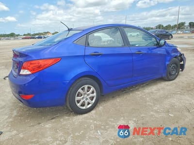 Trzecie zdjęcie samochodu z tyłu: 2013 HYUNDAI ACCENT GLS VIN:KMHCT4AE2DU583395 - miniatura