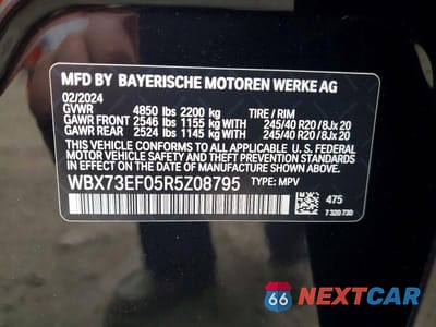 Zdjęcie 13 z 13 samochodu: 2024 BMW X1 XDRIVE28I VIN:WBX73EF05R5Z08795 - miniatura