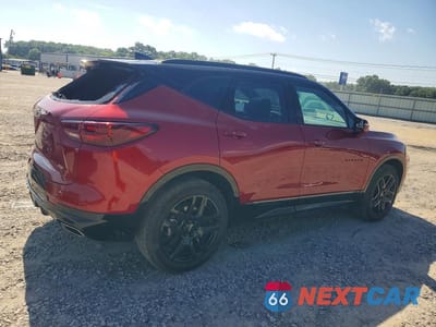 Trzecie zdjęcie samochodu z tyłu: 2025 CHEVROLET BLAZER RS VIN:3GNKBKRS7SS271207 - miniatura