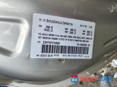 Zdjęcie 12 z 12 samochodu: 2005 CHRYSLER PT CRUISER GT VIN:3C3AY75S75T338509 - miniatura
