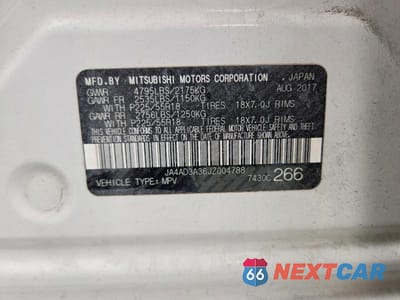 Zdjęcie 13 z 13 samochodu: 2018 MITSUBISHI OUTLANDER SE VIN:JA4AD3A36JZ004788 - miniatura