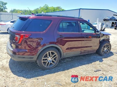Trzecie zdjęcie samochodu z tyłu: 2019 FORD EXPLORER SPORT VIN:1FM5K8GTXKGB51061 - miniatura