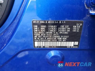 Zdjęcie 13 z 13 samochodu: 2021 HONDA HR-V EX VIN:3CZRU6H55MM718056 - miniatura