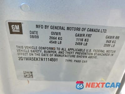 Zdjęcie 12 z 12 samochodu: 2010 CHEVROLET IMPALA LS VIN:2G1WA5EK7A1114591 - miniatura