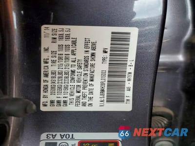 Zdjęcie 13 z 13 samochodu: 2015 HONDA CR-V LX VIN:5J6RM4H39FL015003 - miniatura