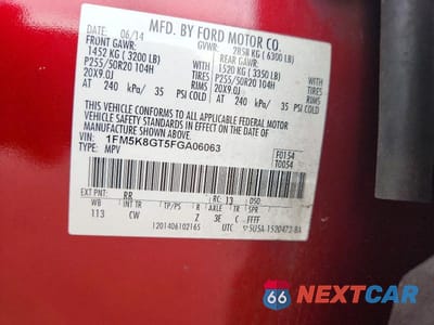 Zdjęcie 13 z 13 samochodu: 2015 FORD EXPLORER SPORT VIN:1FM5K8GT5FGA06063 - miniatura