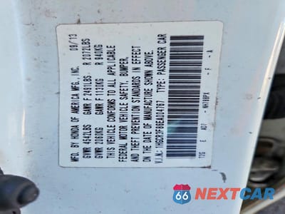 Zdjęcie 12 z 12 samochodu: 2014 HONDA ACCORD EXL VIN:1HGCR3F86EA004767 - miniatura
