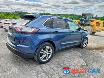 Trzecie zdjęcie samochodu z tyłu: 2018 FORD EDGE TITANIUM VIN:2FMPK4K95JBB57353 - miniatura