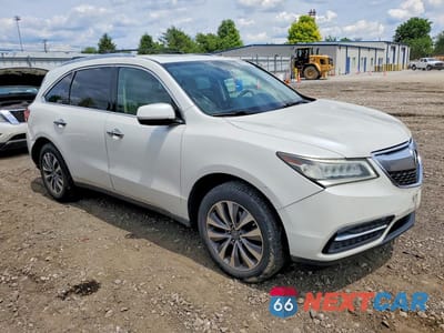 Czwarte zdjęcie samochodu z boku: 2014 ACURA MDX TECHNOLOGY VIN:5FRYD4H46EB009377 - miniatura